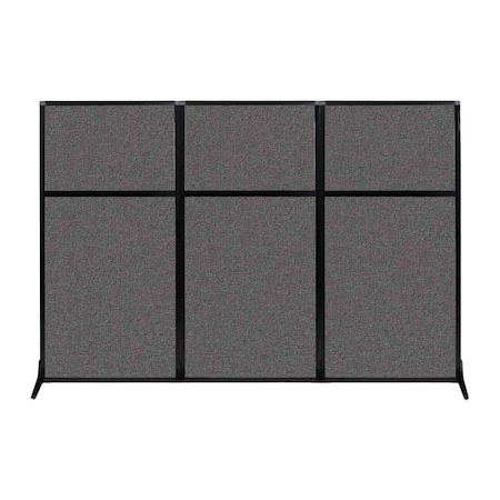 Versare Work Station Screen 99" x 70" Charcoal Gray Fabric 1841307